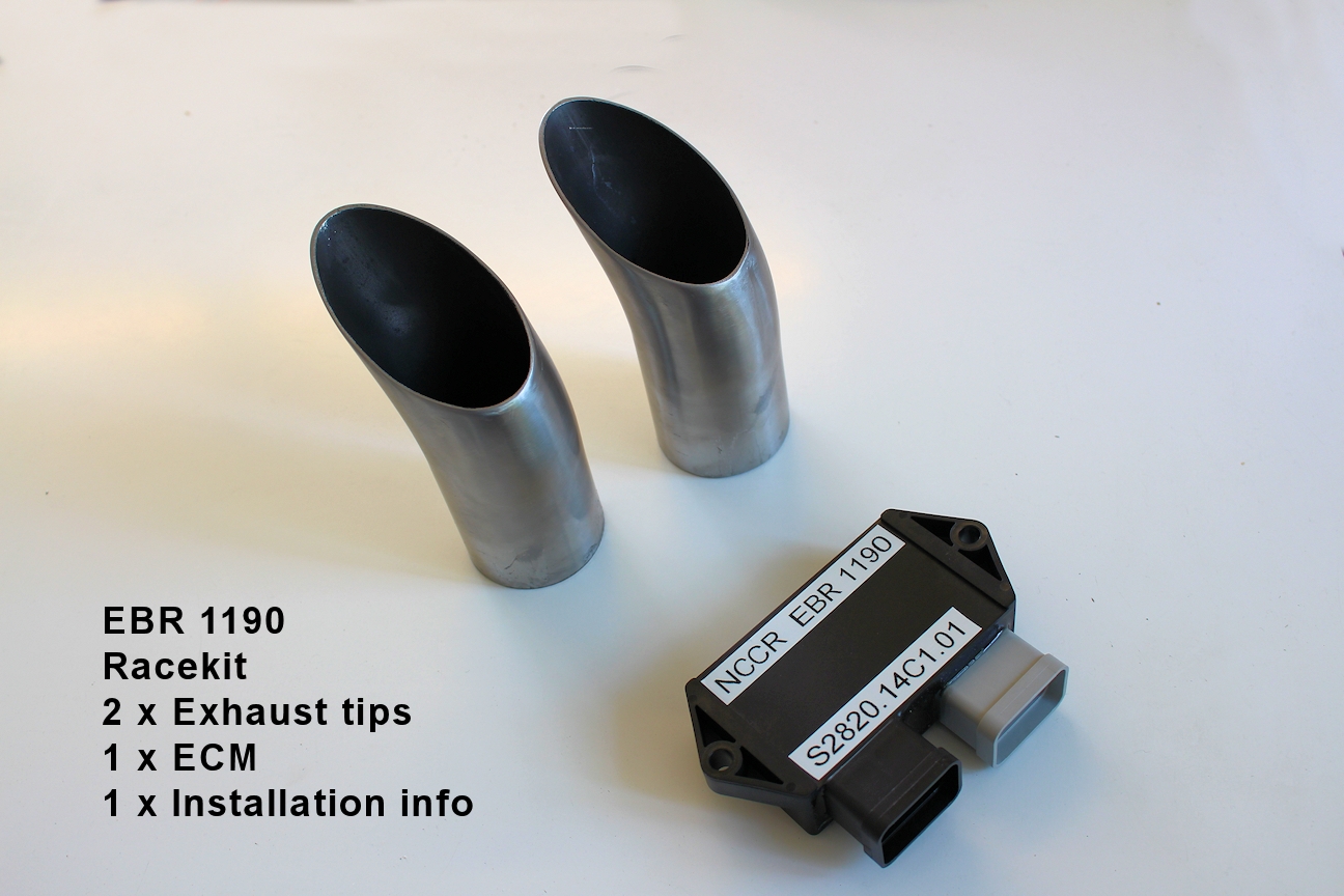 EBR 1190 RX / SX Racekit ECM and exhaust tips - 12