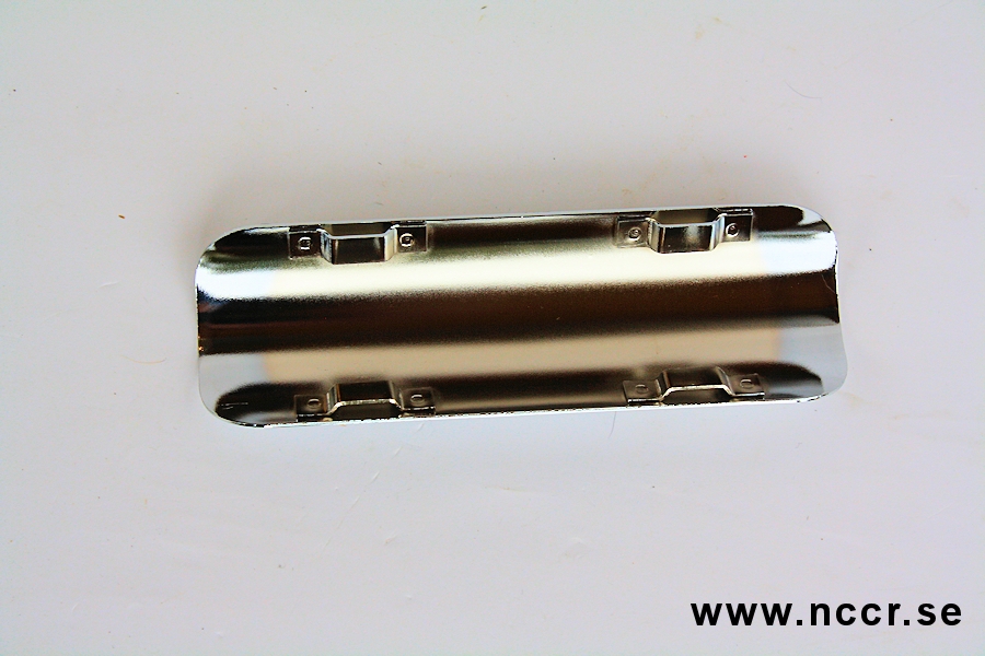 Exhaust heat shield, chrome 180mm - 2