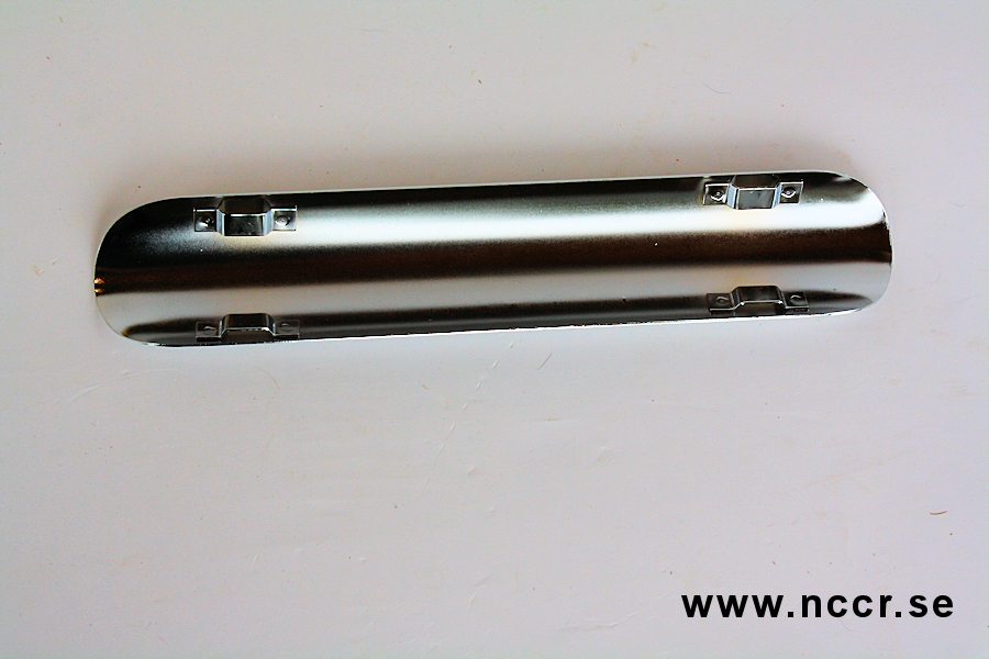 Exhaust heat shield, chrome 300mm - 2