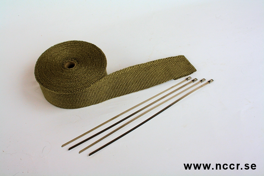 Auspuffband titanium, 2" -15m