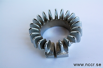 Fläns avgasrör 44mm, stål