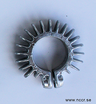 Fläns avgasrör 37mm, aluminium
