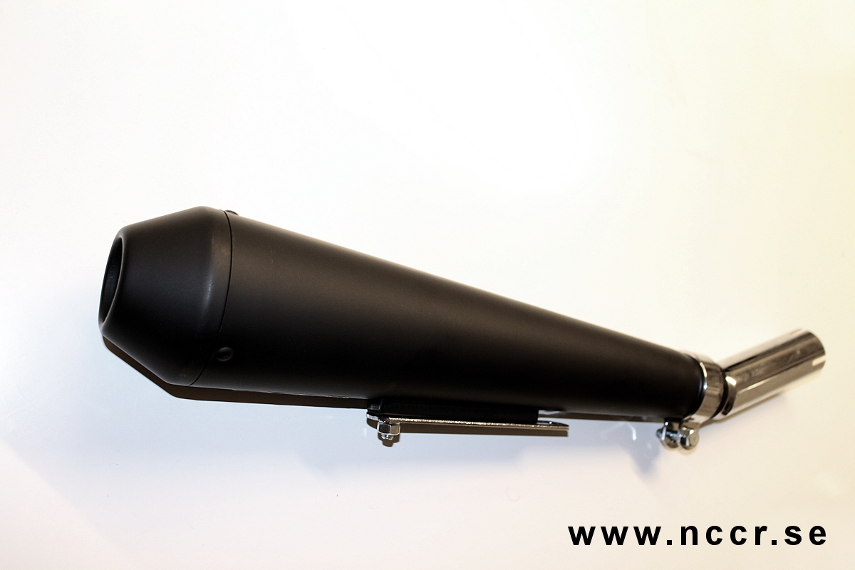 BLACK  Dunstall Replica kurz mit Adapterrohr