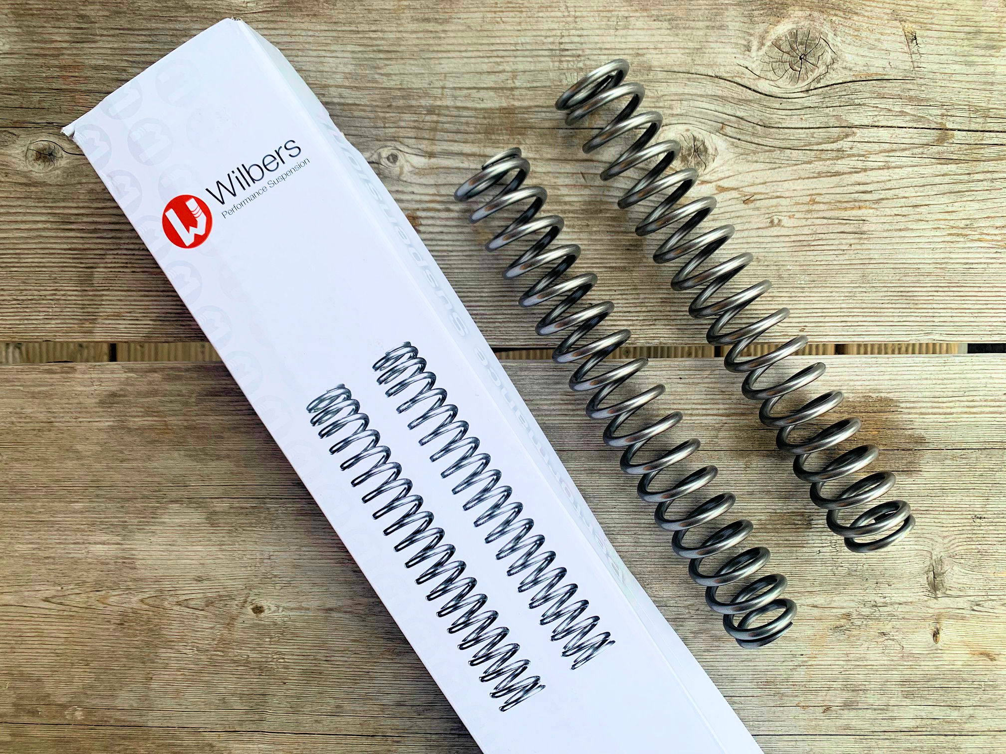 WILBERS Zero Friction linear gaffelfjädrar 10N/mm,  EBR 1190 RX / SX, Mod.år. 14>