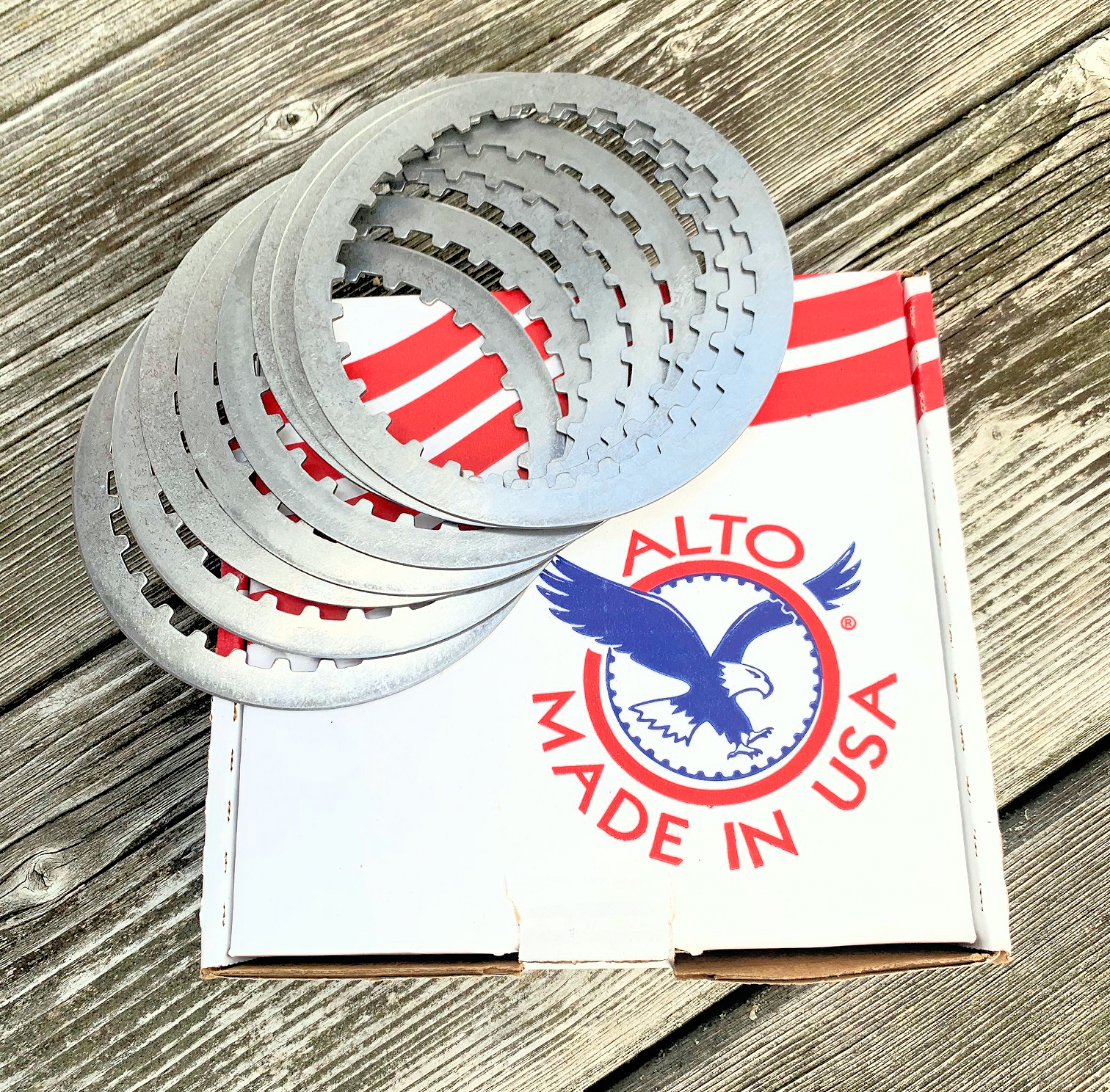 Clutch Steel Plates 8-pack, Fits all aircooled Buell and Sportsters from 91-today