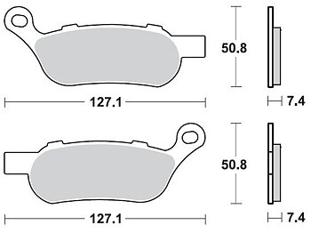 Braking Bromsklossar Bak CM 88 HARLEY D. FXDL DYNA LOW RIDER, Braking Art. Nr.  944CM88