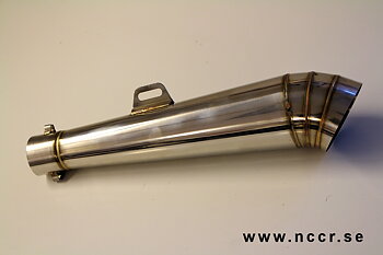 Straight Megaphone Race exhaust can