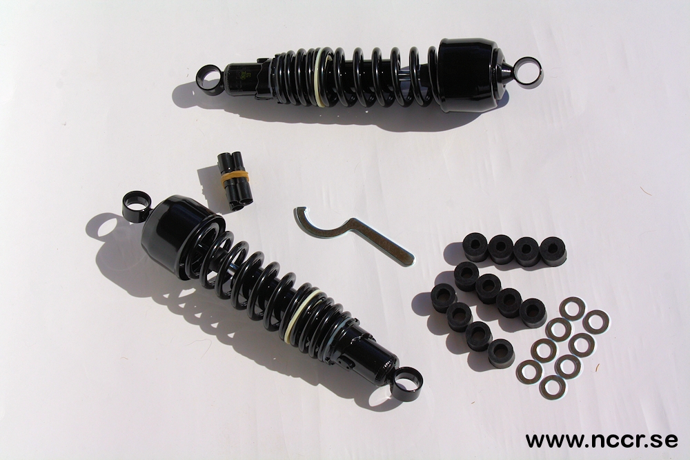 Girling Style Shocks (pair) black, 325mm