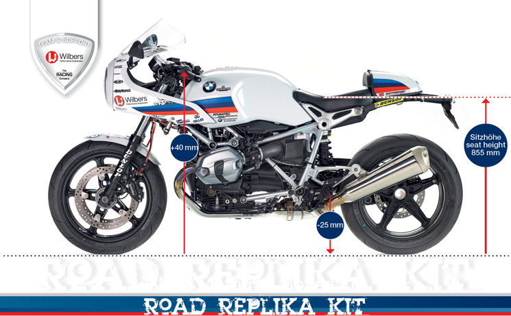 Wilbers BMW R nineT Racer BoxerCup Replica Road kit - 3