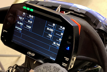 AIM MXS 1.2  Icon Dash Logger w. GPS for Buell / EBR 1190 RX / SX