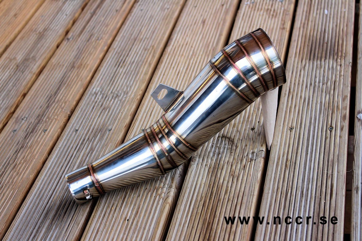 Curved Megaphone Race exhaust can - 2