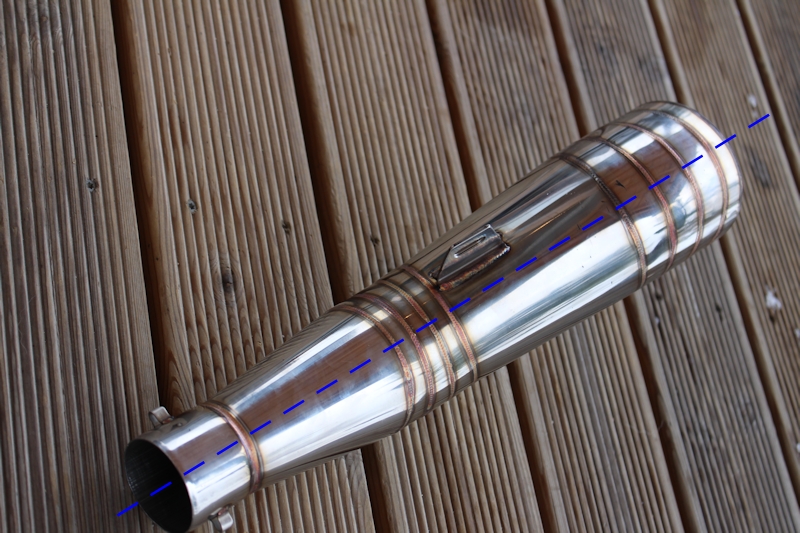 Curved Megaphone Race exhaust can - 6