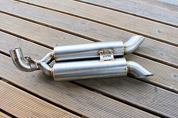 APH (Alan Hawkes) by NCCR Buell XB Dual Slip-on stainless brushed