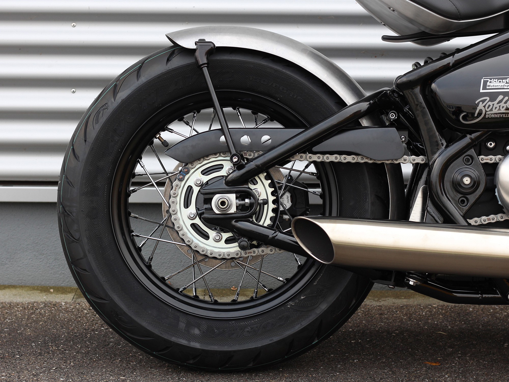 Wunderkind Triumph Bobber Bak skärm Custom kit - 5
