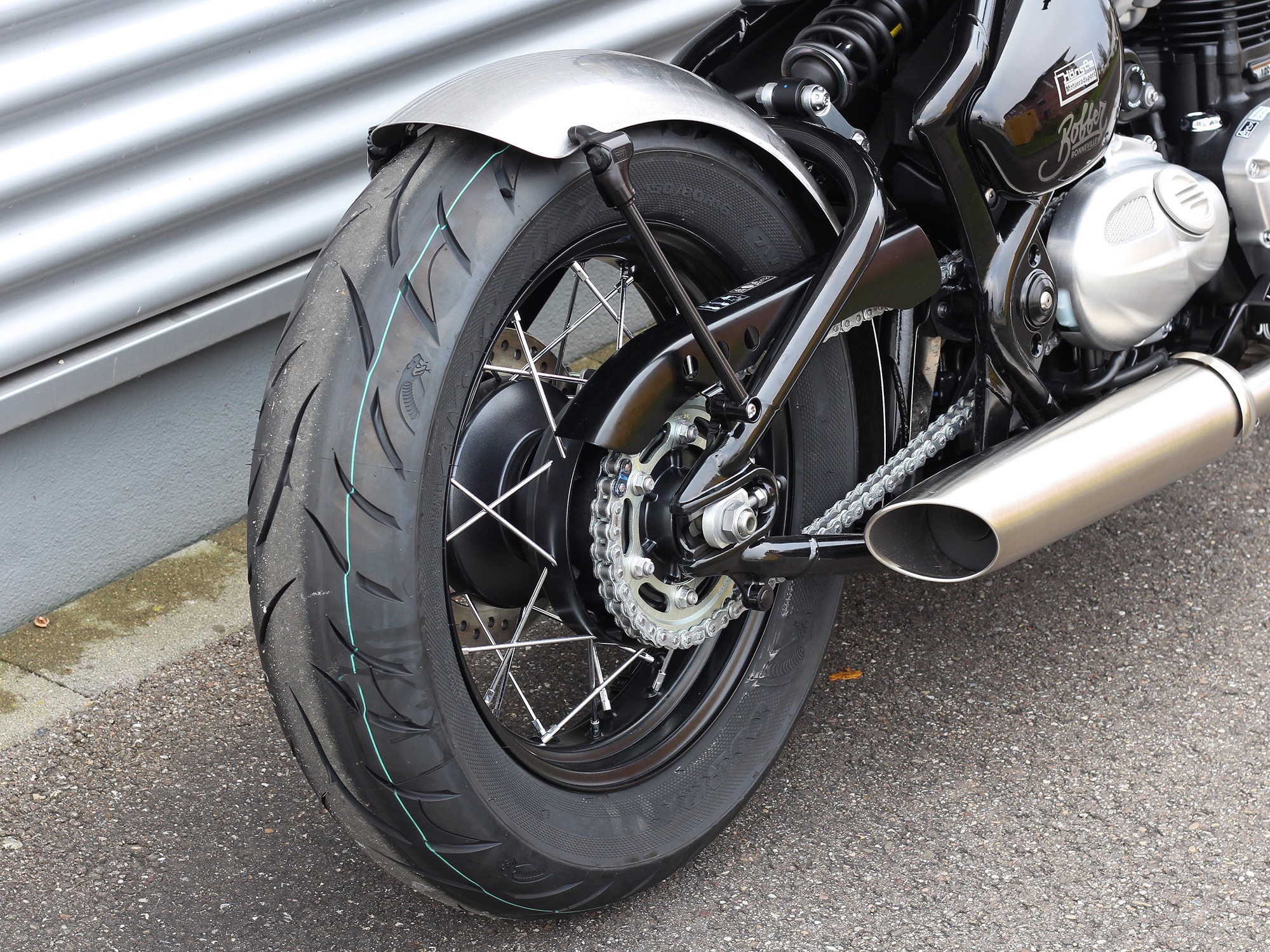 Wunderkind Triumph Bobber Bak skärm Custom kit - 4