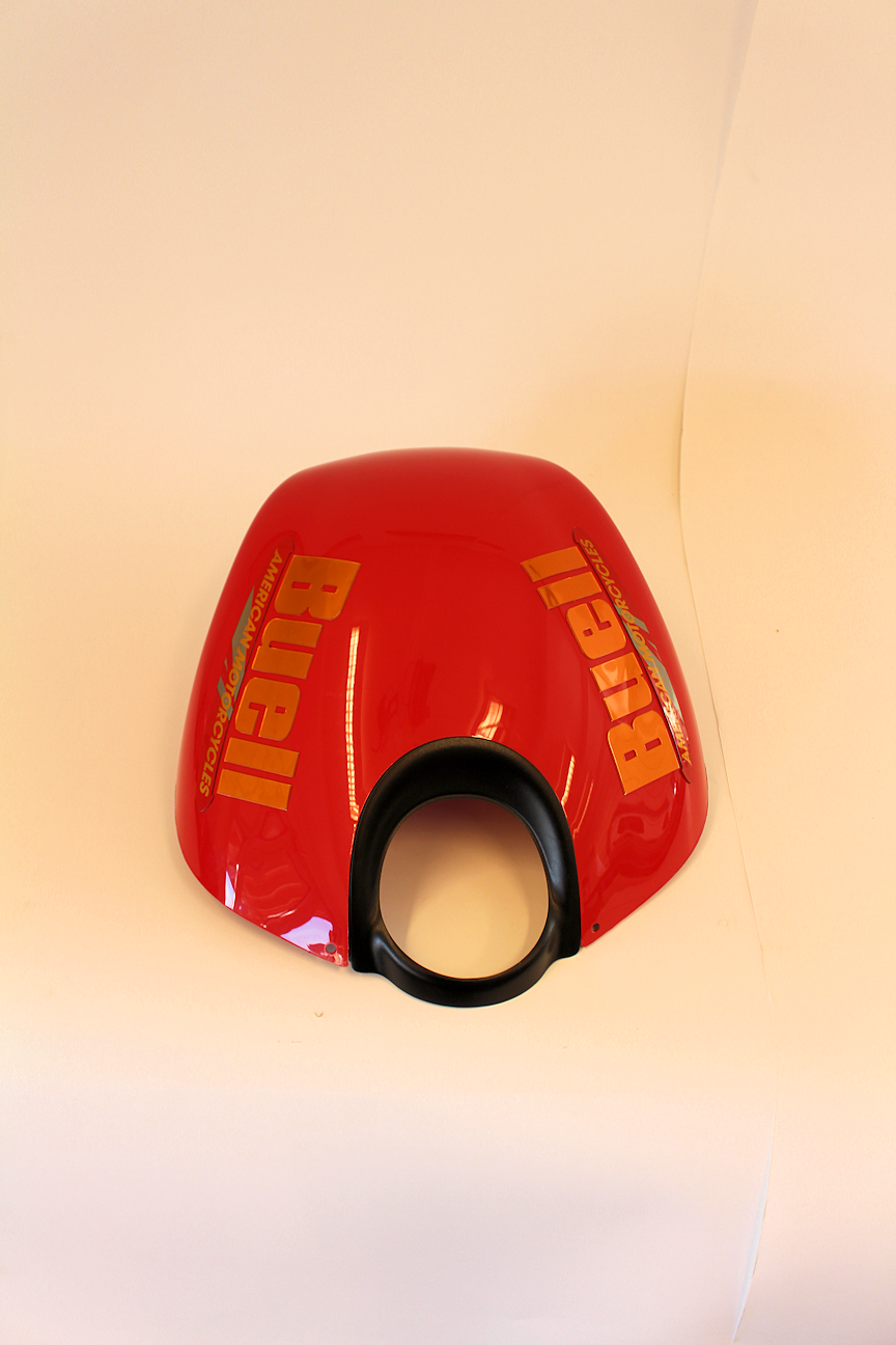Airbox Cover Buell XB / 1125 Racing Red with decals - 3