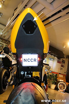 EBR 1190 RX/SX Tail Unit block plate