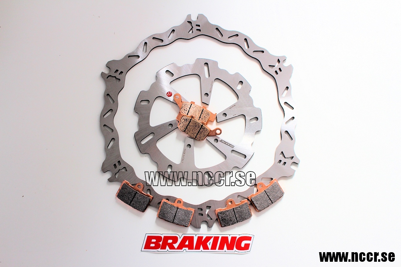 BRAKING Set Buell XB 08-10 v/h Scheiben mit Belägen
