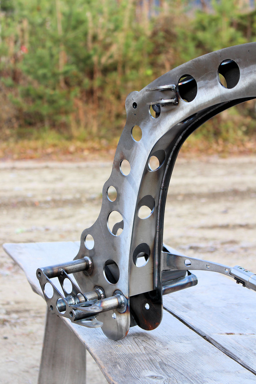 NCCR Docol BACKBONE frame for Buell XB Rubber mounted - 6