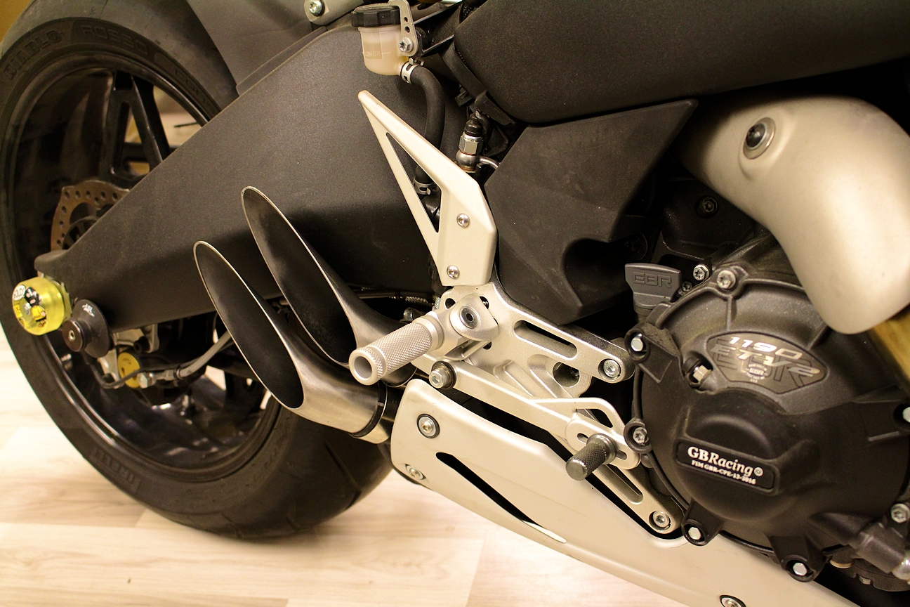 Footpeg kit (pai) EBR 1190 RX / SX 2014- Silver - 2