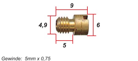 Main jet #140 Mikuni