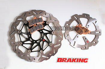 BRAKING Set Buell S1 / X1 / M2 / S3 fram/bak Skivor med Klossar