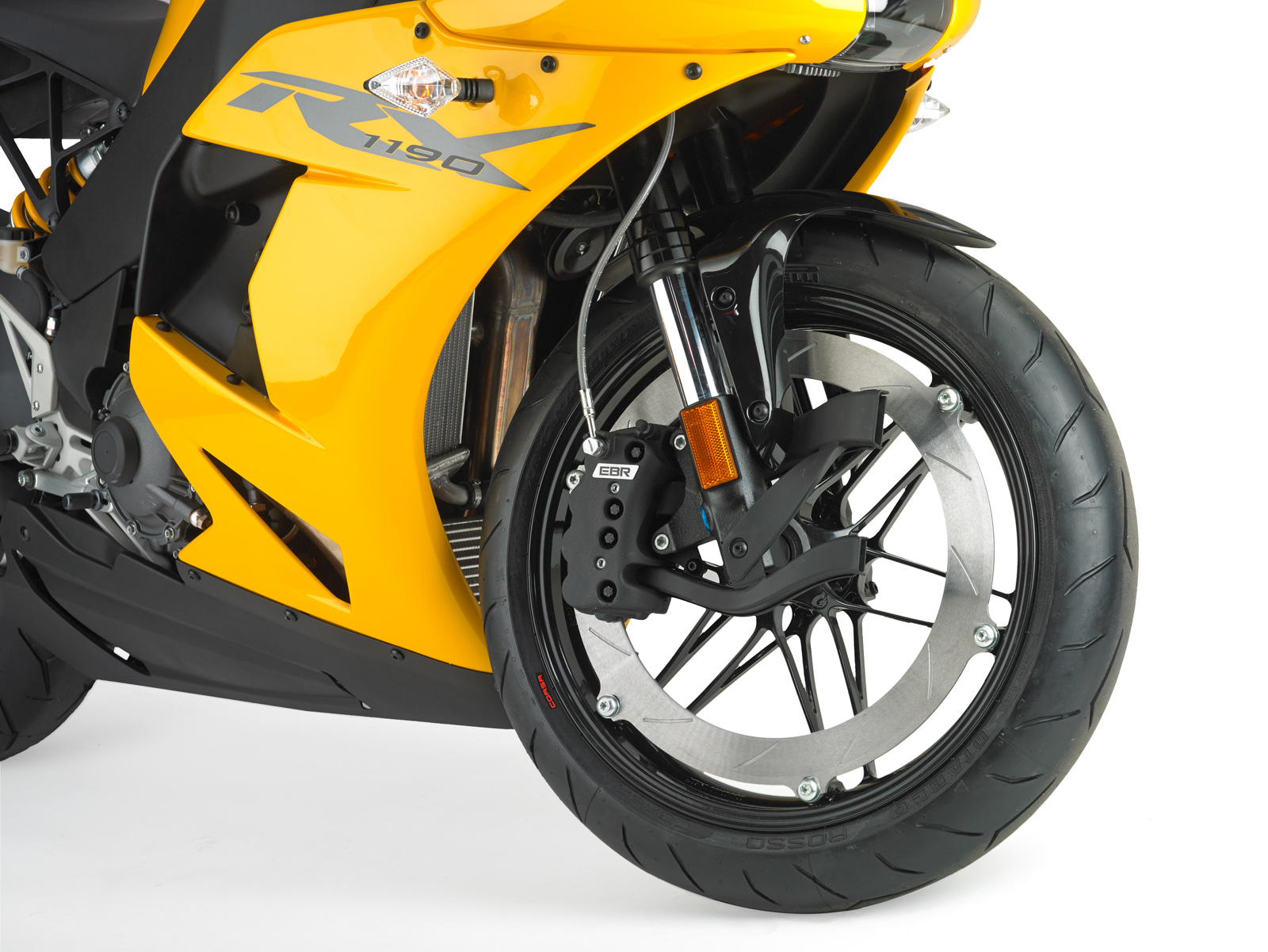 ROTOR, FRONT BRAKE, 5MM FINNED, EBR factory - 2