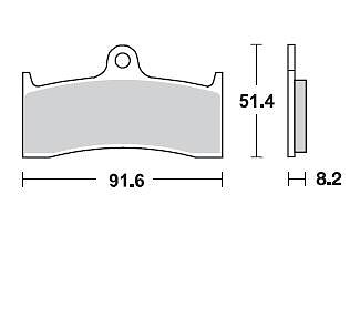 Braking Bremsbeläge vorne CM 55 BUELL S1 - M2 - S3 - X1 LIGHTNING