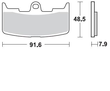 Braking Bromsklossar Fram CM 55 BUELL XB12R FIREBOLT, Braking Art. Nr.  895CM55
