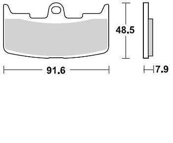 Braking Bromsklossar Fram CM 55 BUELL XB12SS LIGHTNING LONG, Braking Art. Nr.  895CM55