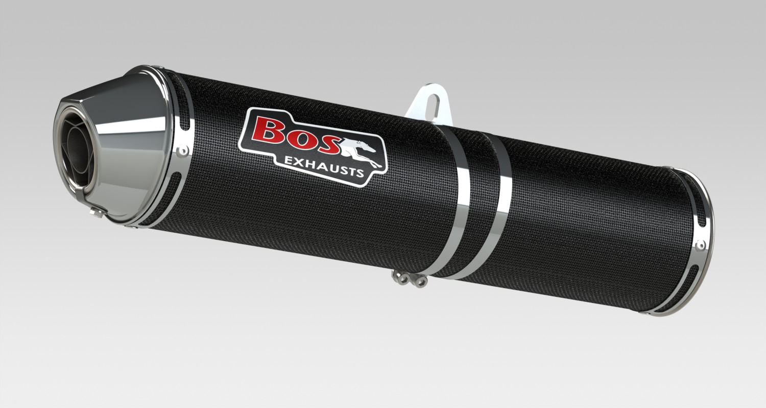 BOS Kolfiber-stål Honda CBR 500 R, 13-