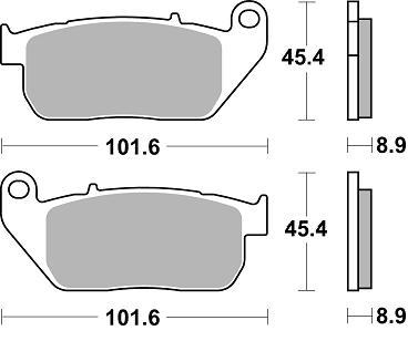 Braking Bromsklossar Fram CM 77 HARLEY D. XL 883 L SPORTSTER LOW, Braking Art. Nr.  900CM77