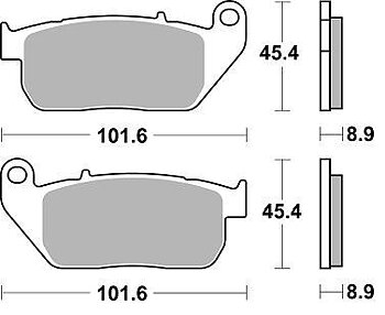 Braking Bromsklossar Fram CM 77 HARLEY D. XL 1200 R SPORTSTER ROADSTER, Braking Art. Nr.  900CM77