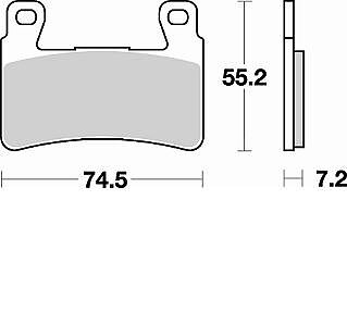 Braking Bromsklossar Fram SM 1 HARLEY D. XR 1200 X, Braking Art. Nr.  827SM1