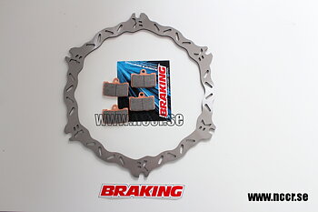 BRAKING Set Buell 1125R - CR fram Skiva med Klossar