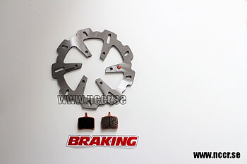 BRAKING Set Buell 1125R - CR bak Skiva med Klossar