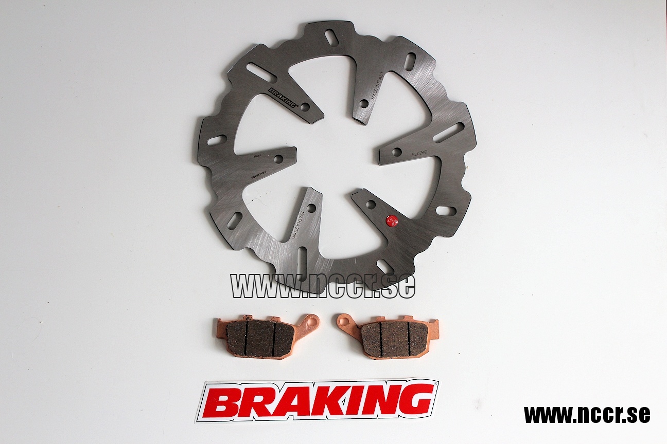 BRAKING Set Buell XB 02-10 rear Disc and pads