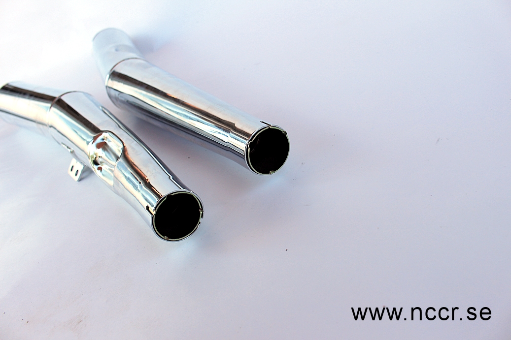 BMW Ljuddämpare, krom par BMW R60/6/7, R75/6/7, R80/7, R100/7, R100 - 2