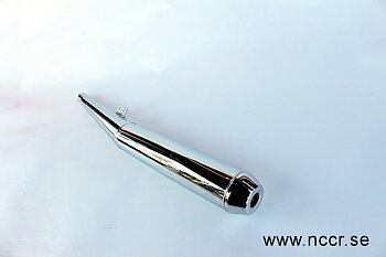BMW Ljuddämpare, krom vänster BMW R60/6/7, R75/6/7, R80/7, R100/7, R100