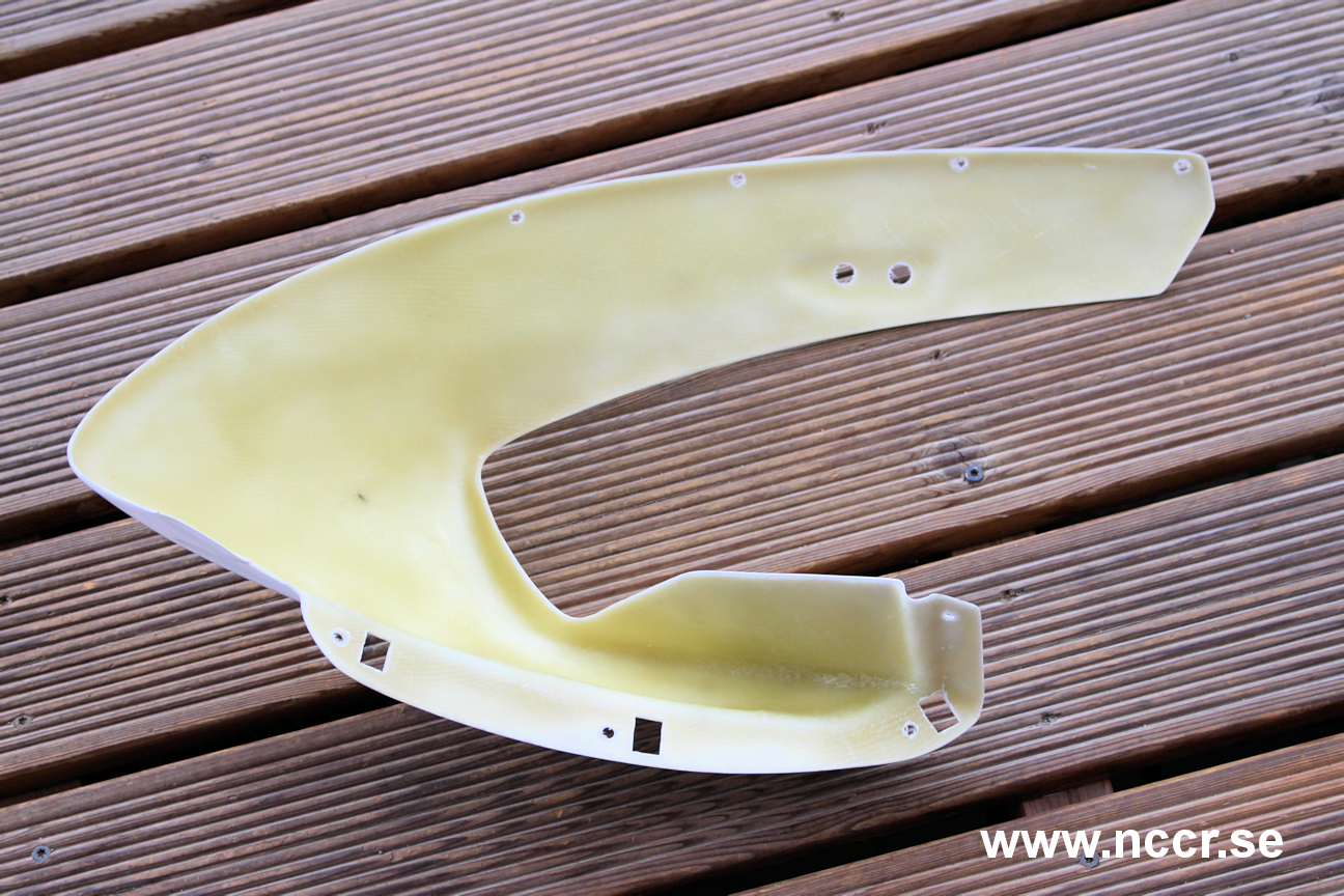 EBR 1190 RX FRONT FAIRING, RIGHT Fiberglas  - 2