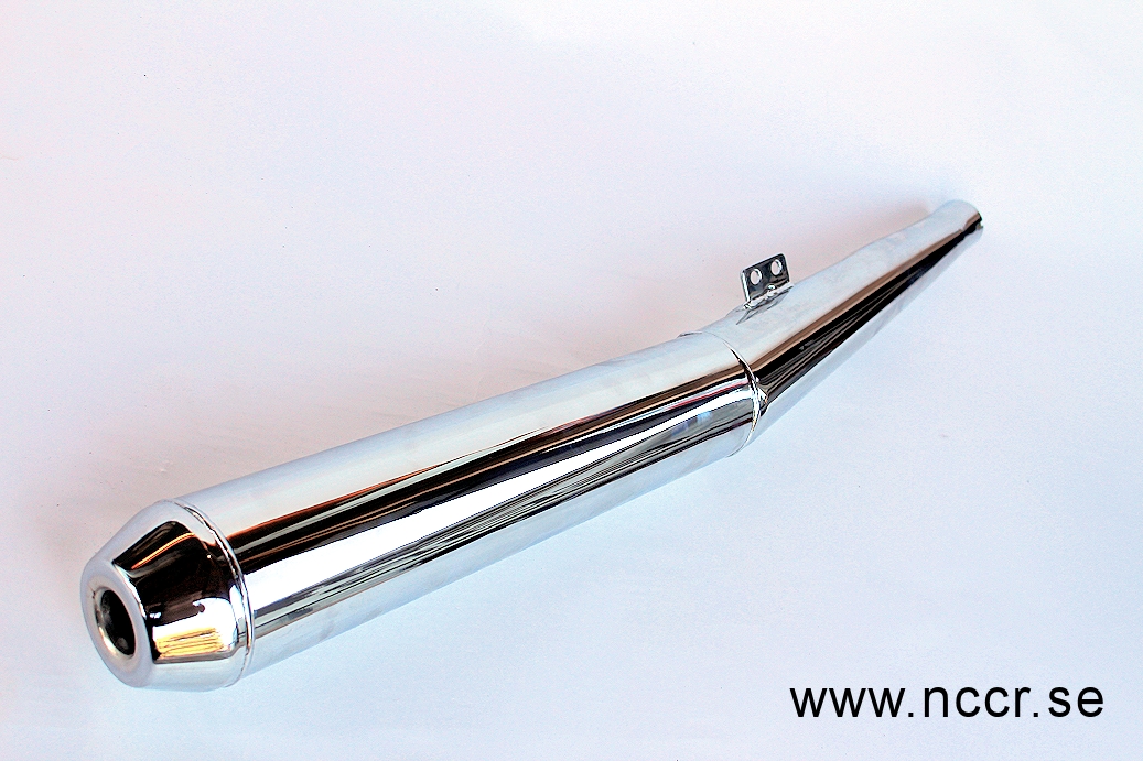 BMW Silencer, chromed right BMW R60/6/7, R75/6/7, R80/7, R100/7, R100