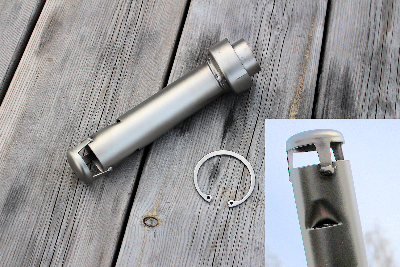 APH (Alan Hawkes) by NCCR Slip-on  Streetsport exhaust Buell 1125 R/CR Sweep-up SC-Project - 6