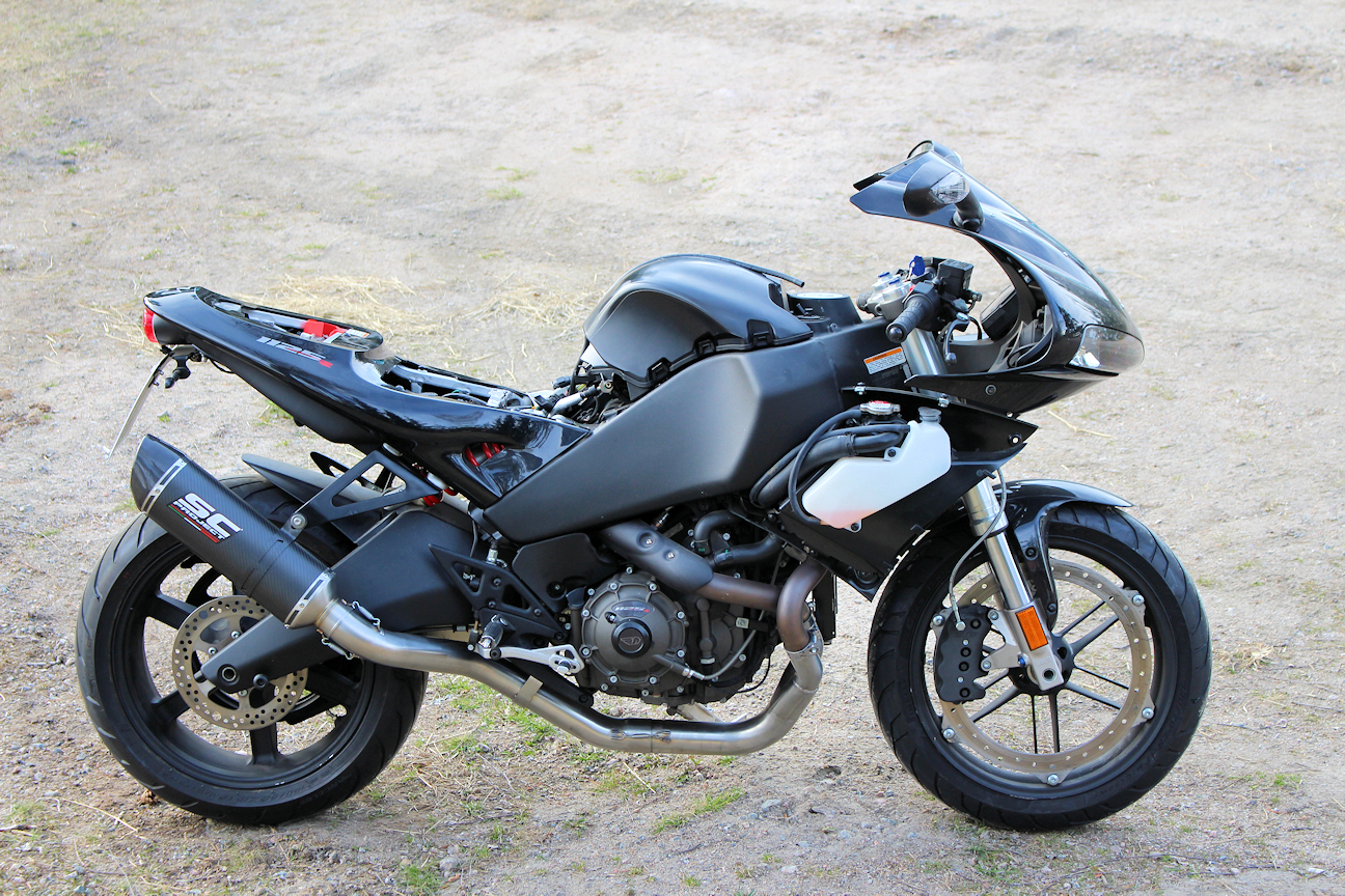 APH (Alan Hawkes) by NCCR Slip-on  Streetsport exhaust Buell 1125 R/CR Sweep-up SC-Project - 2