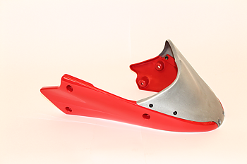 Chin Spoiler Assembly complete, Racing Red