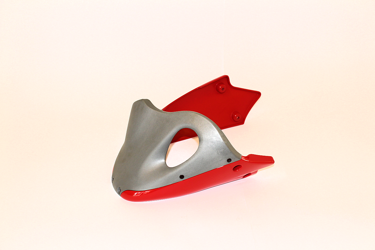 Chin Spoiler Assembly complete, Racing Red - 2
