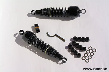 Girling Style Stossdämpfer (Paar) Kawasaki KZ200A1-A2 schwarz, Bj. 78-79