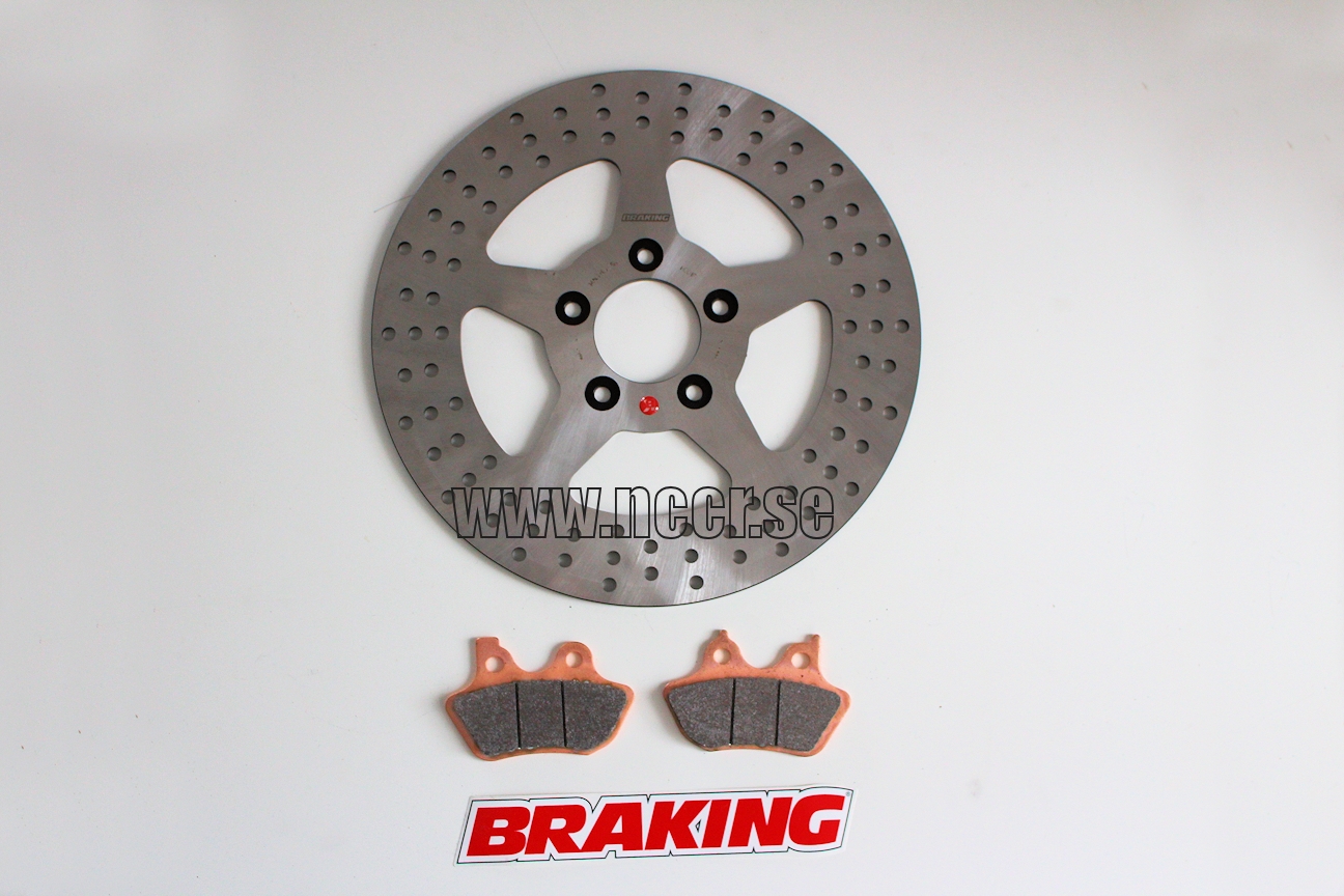 BRAKING Set H-D 292mm FIX vorneScheibe mit Belägen