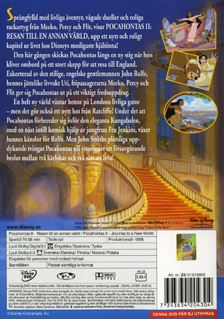 Pocahontas II - Resan Till En Annan Värld - 2