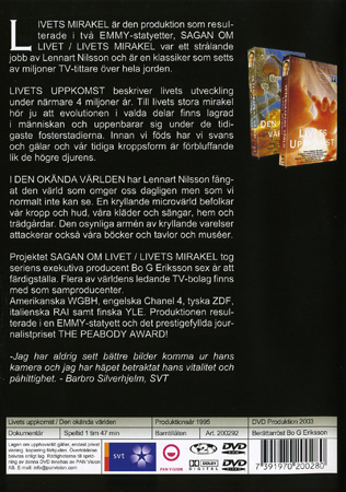 Livets Mirakel - Livets Uppkomst & Den Okända Världen - 2