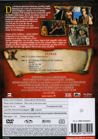 Pirates of the Caribbean - Svarta Pärlans Förbannelse (2-disc) - 2
